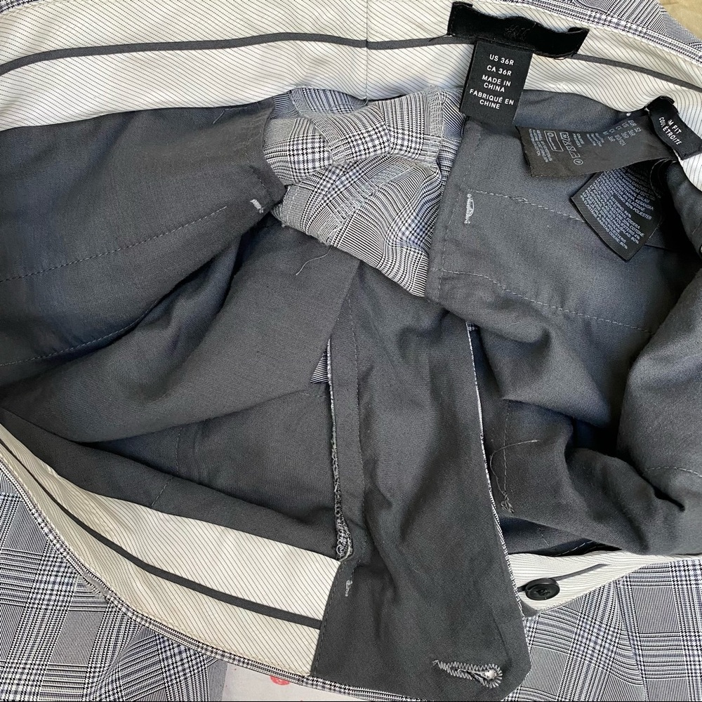 H&M Plaid Slim Fit Pants - Picture 9 of 12